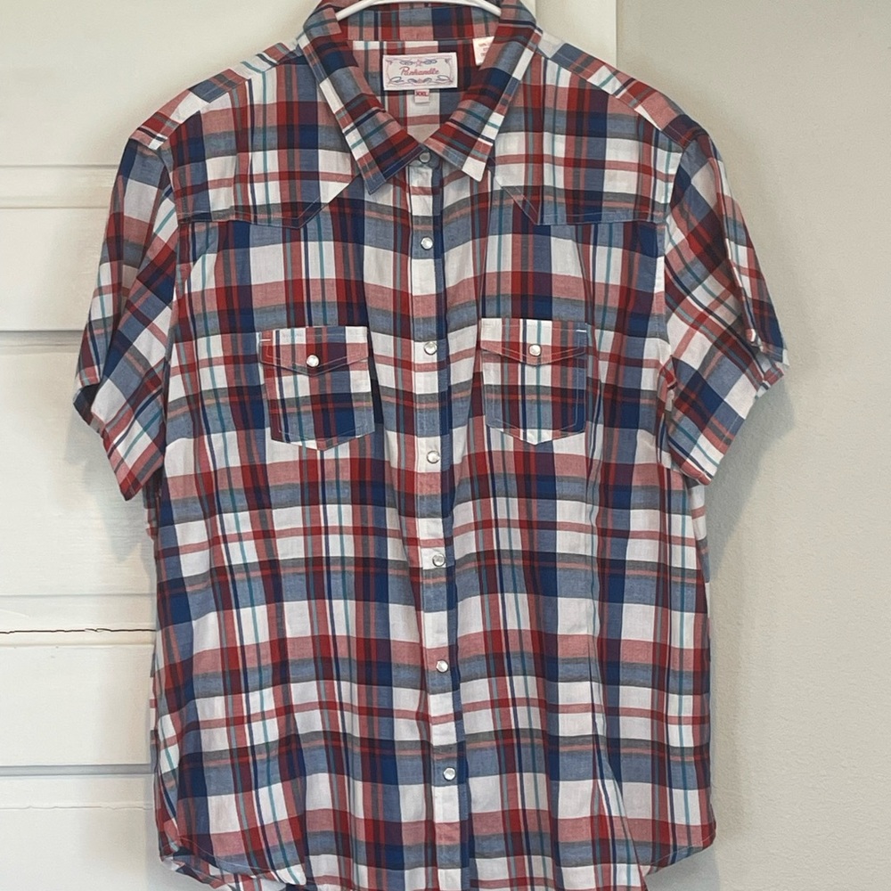 Panhandle short sleeve western snap shirt